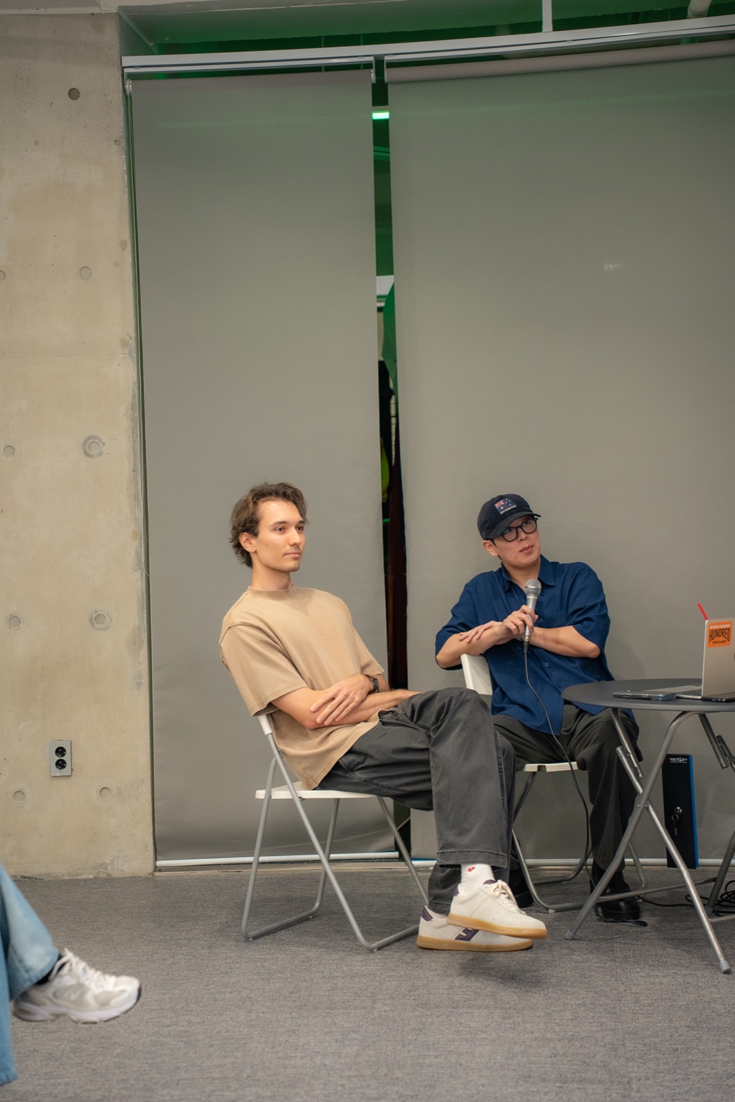 A founder and host answering questions at Zerobase