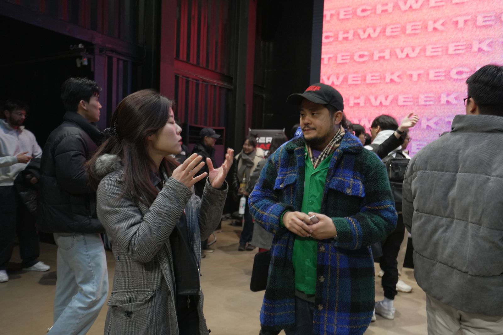 Founder networking during Zerobase Tech Week